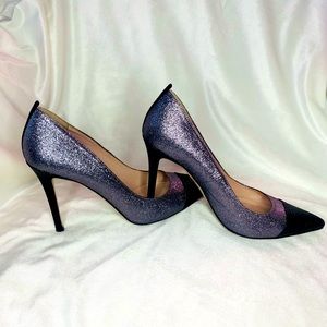 SJP black and grey glitter pumps sz 7